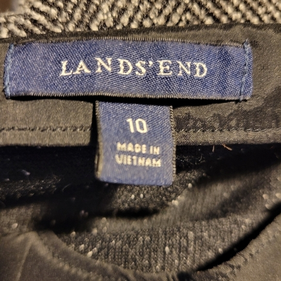 Lands End Tweed Sleeveless Sheath Dress Size  10 - Picture 4 of 4